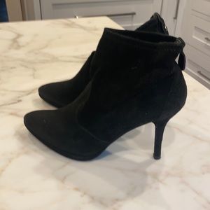 Black suede Stuart Weitzman boots